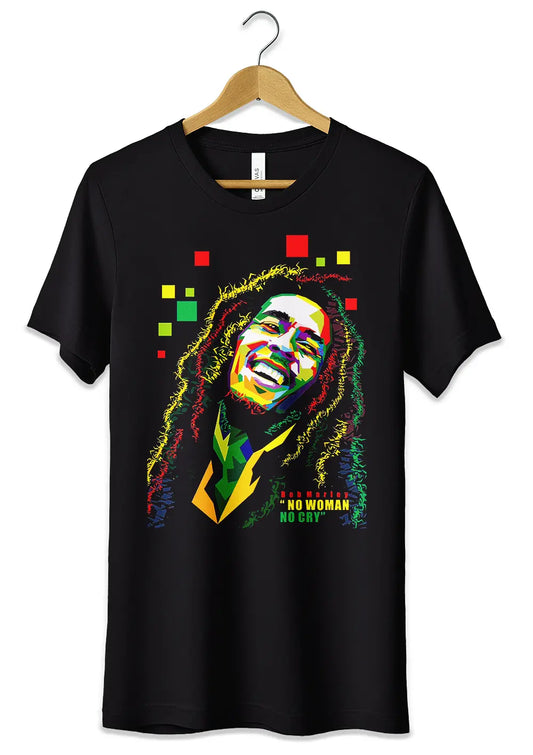 T-Shirt Maglietta Bob Marley Rasta Reggae Urban Streetwear Style-0