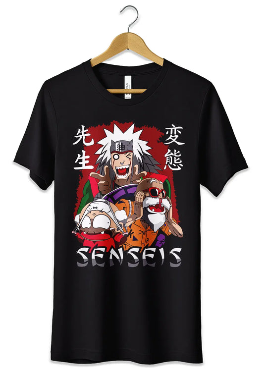 T-Shirt Maglietta Sensei Anime Naruto Dragon Ball-0